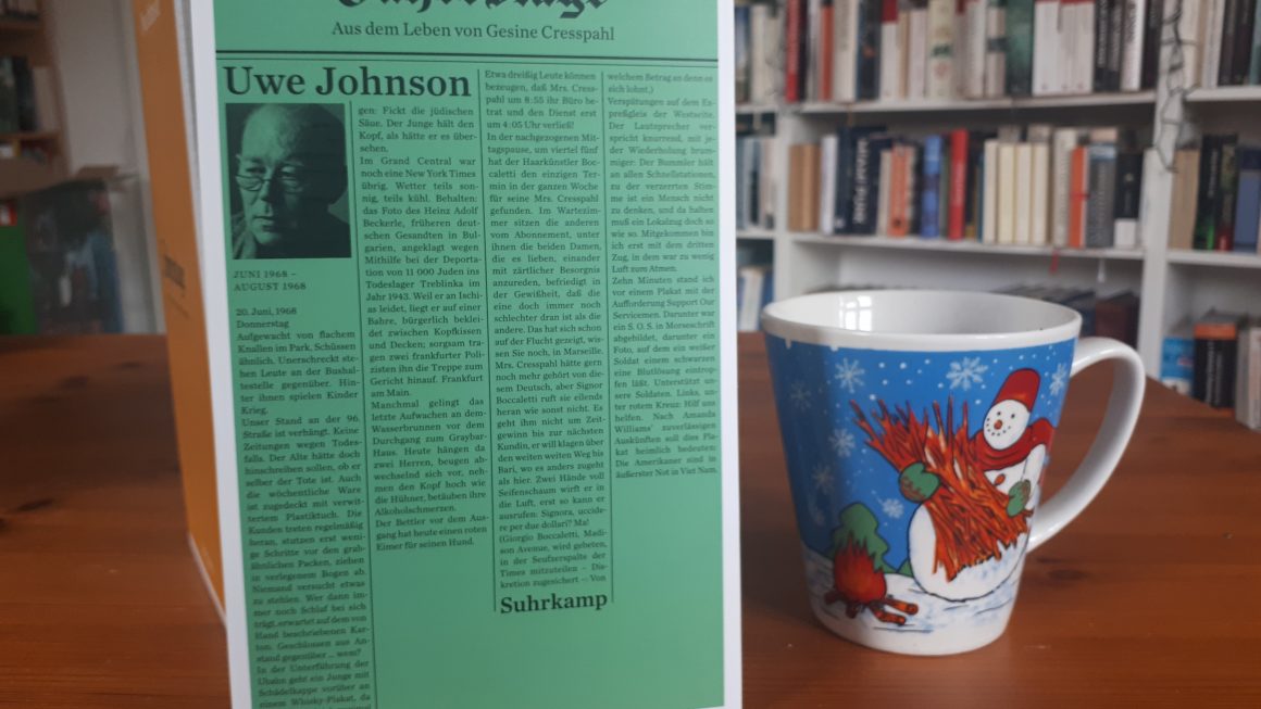 Das Bild zeigt dne dritten Band aus Jahrestage von Uwe Johnson.
